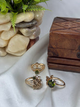 Green traditional rings for girls